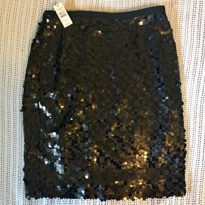 RSVP by Talbot Black Sequined Pencil Skirt sz 2P